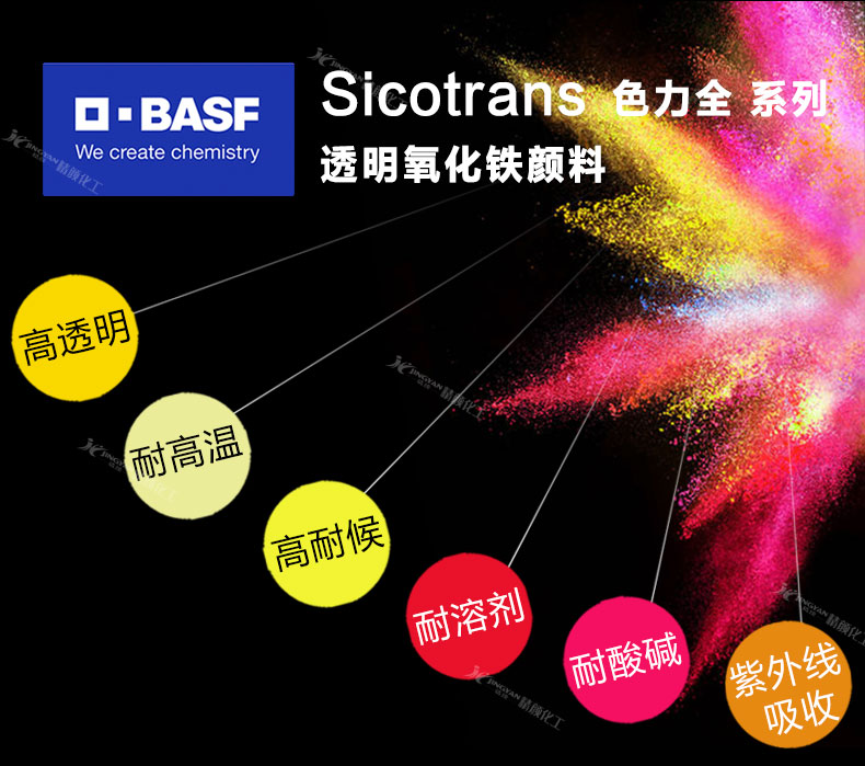 巴斯夫色力全透明氧化铁颜料优势